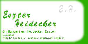 eszter heidecker business card